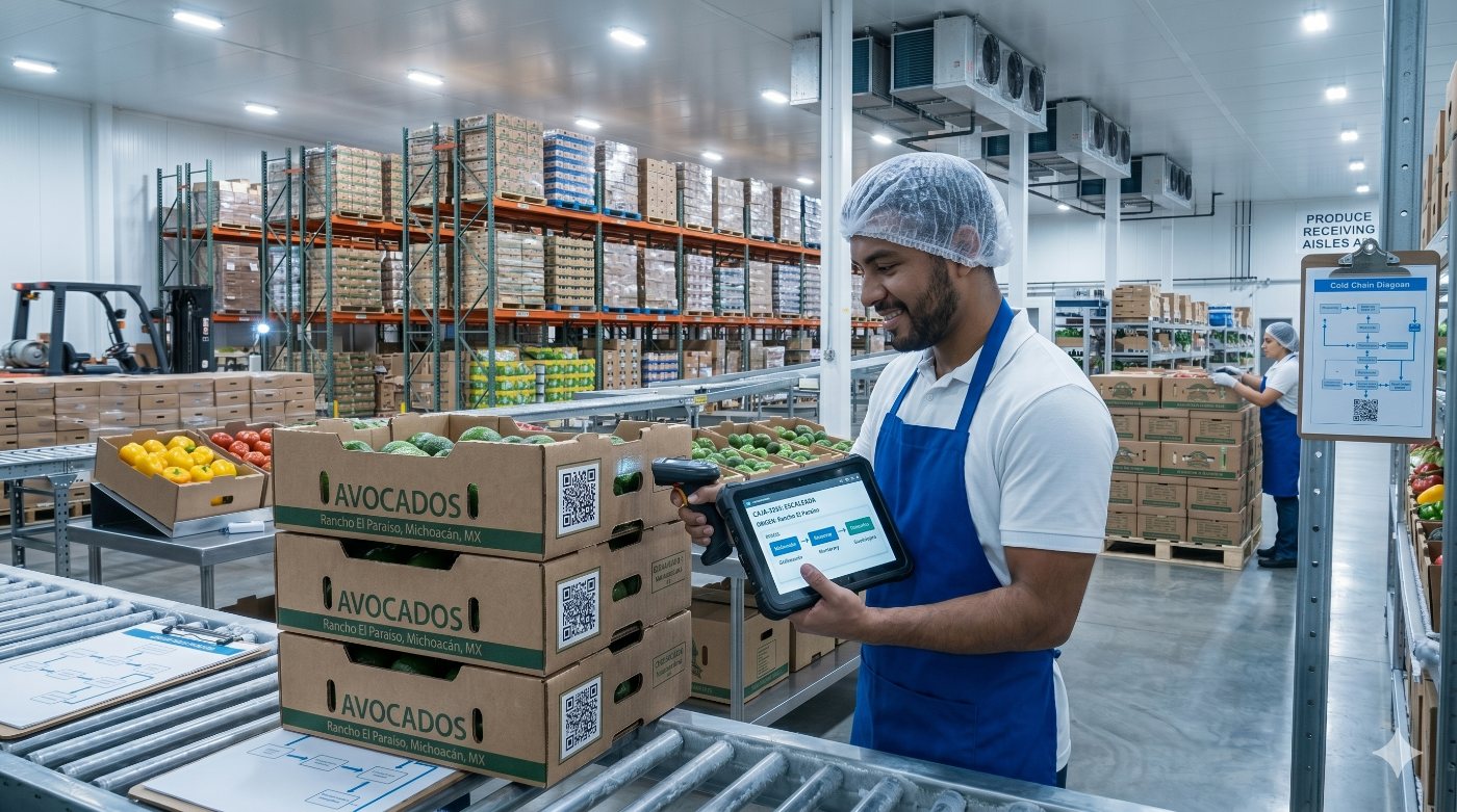 Trazabilidad: del predio a tu andén, caja por caja